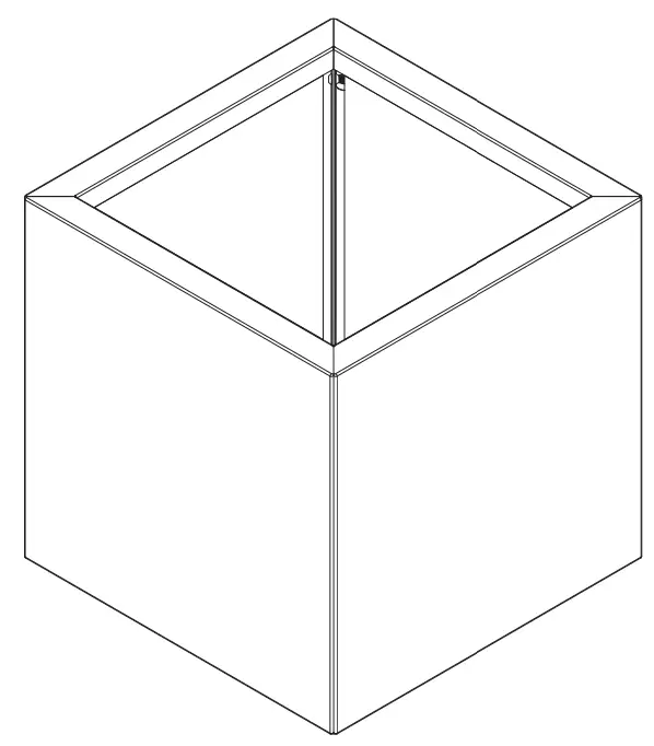 veradek OUTDOOR CUVSMCS Metallic Series Cube Small Planter fig 10