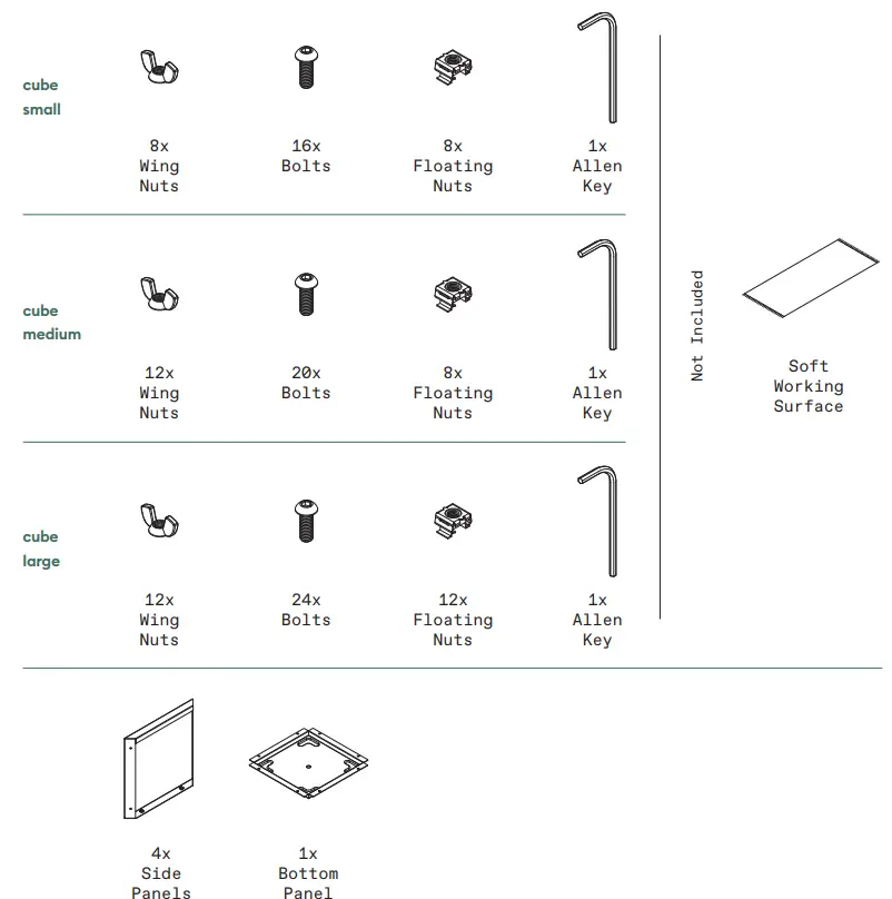 veradek OUTDOOR CUVSMCS Metallic Series Cube Small Planter fig 2