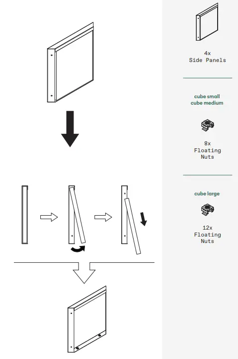 veradek OUTDOOR CUVSMCS Metallic Series Cube Small Planter fig 4