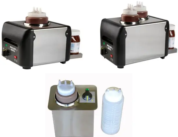 EQUIPEX WI-1 Freestanding Single Unit Decorative Warm It Toppings Warmer or Dispenser