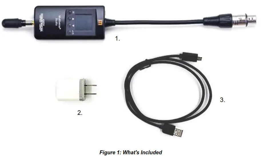 City Theatrical P N 5904 Multiverse Studio Receiver 900MHz 2.4GHz-What’s Included