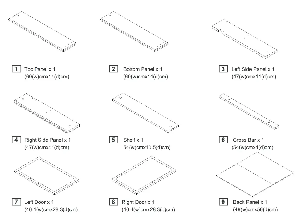 WELLFOR-HW-HPY-61184-Surface-Mount-Bathroom-Medicine-Cabinet-with-Mirror-fig-1