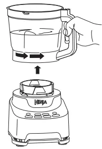 NINJA Professional XL Food Processor - Remove bowl