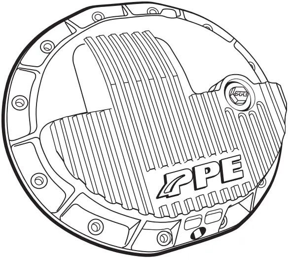PPE 238042000 Heavy-Duty Cast Aluminum Front Differential Cover RAM 2500 HD - fig 7