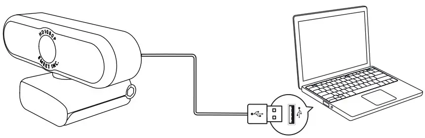 EMEET C965 1080P Webcam with Microphone - 1