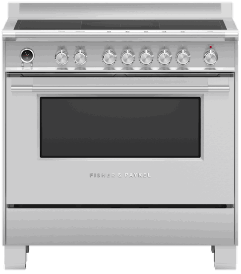 FISHER PAYKEL OR90SCI6X1 Freestanding Cooker Induction 90cm, 5 Zones