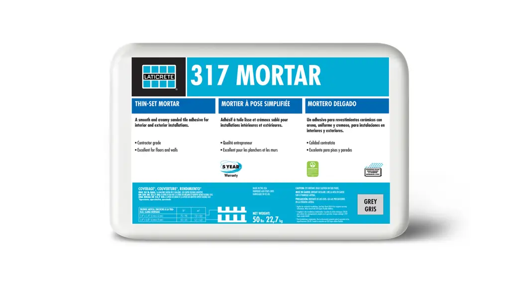 Laticrete 317 Floor And Wall Thin Set Mortar User Manual