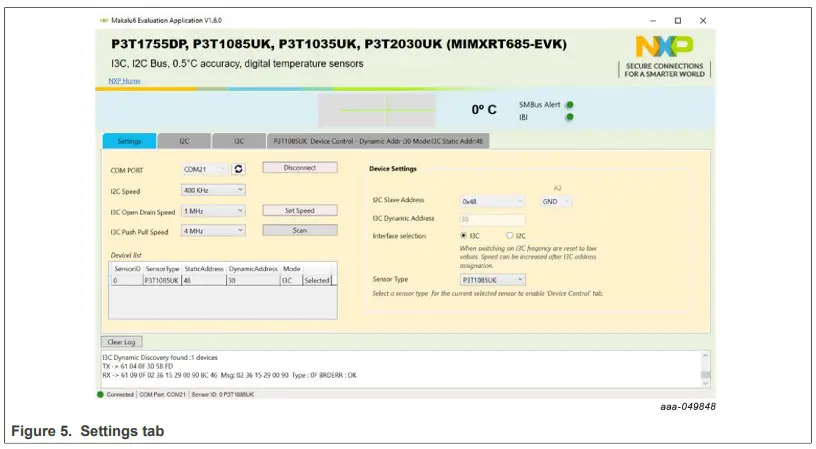 P3T1755DP-ARD EVB demo GUI