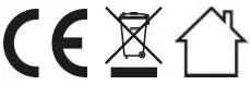 CE, Recycle, Home Logo