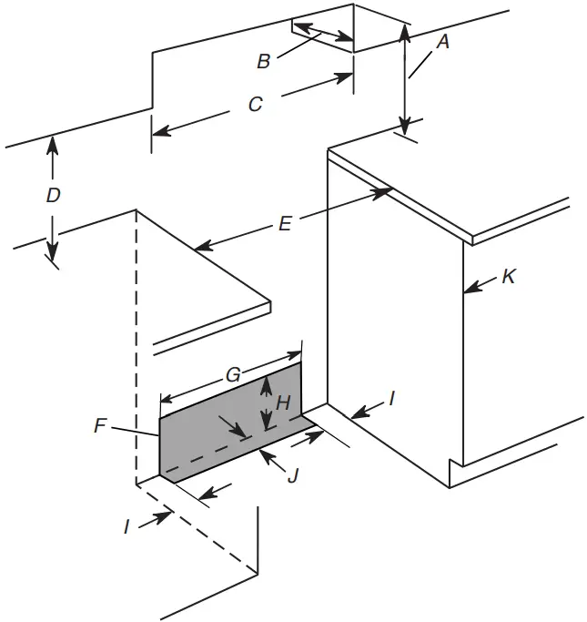 JENNAIR W11615555A Electric Range - Freestanding Cutout