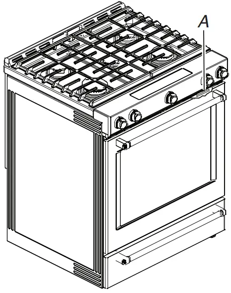 JENNAIR W11615555A Electric Range - rating plate