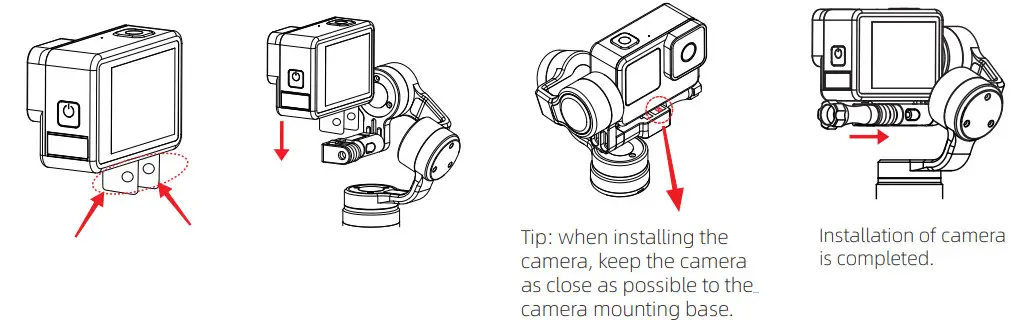 INKEE Falcon Gimbal Stabilizer for Action Cameras- Action Camera