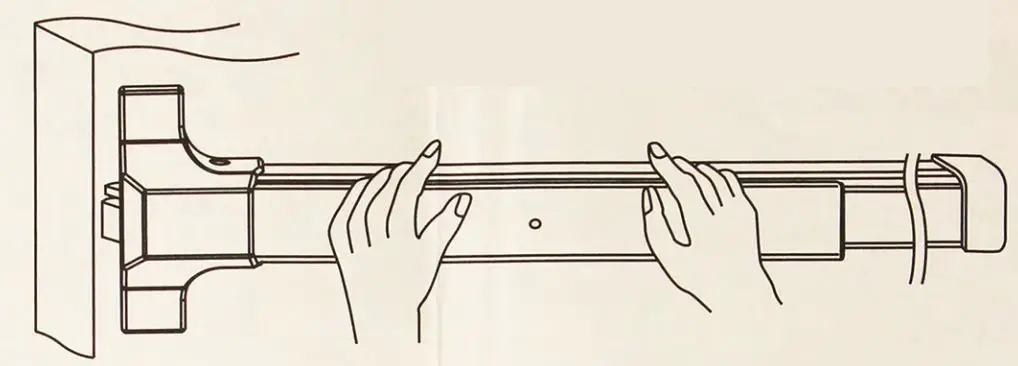 Lockey USA PB1100 Panic Bar Installation Guide - Operation Test