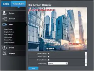 On Screen Display Settings Fig 1