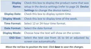 On Screen Display Settings Fig 2
