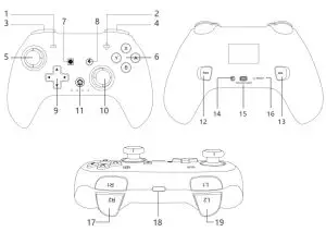 JOOM S600 Wireless Game Controller - Part name
