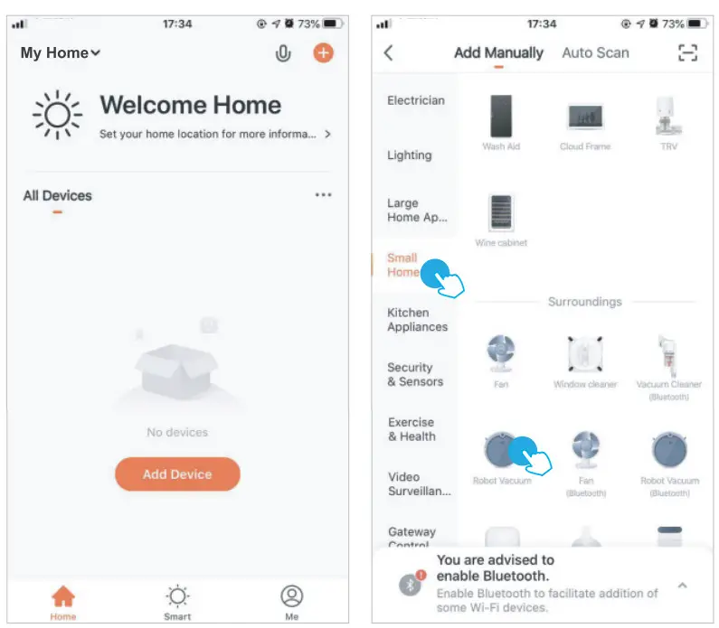 Suzhou 360 Robotic Technology P7 360 Robot Vacuum Cleaner - After LOGIN