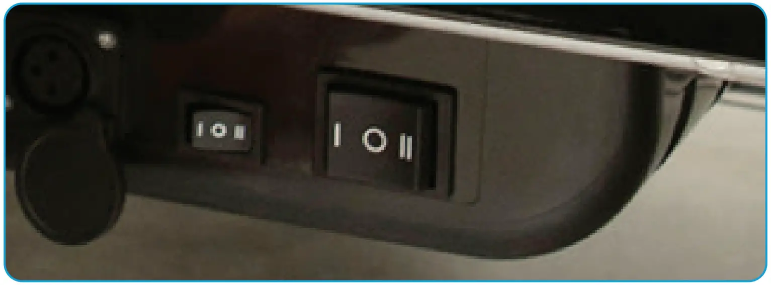 vive MOB1030 Folding Scooter - ASSEMBLY power port