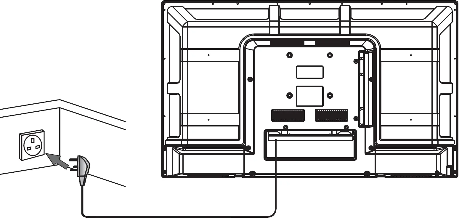Connect the Power Cord into a Suitable Wall Socket