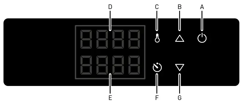HENDI 207345 Deep Fryer Master Cook Digital- Function keys