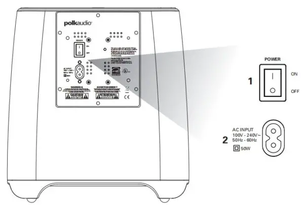 Polk Surroundbar 6000 User Manual 8 SUBWOOFER CONTROLS