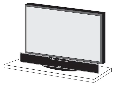 Polk Surroundbar 6000 User Manual 9 Shelf Mounted Bar Sits In Front Of TV