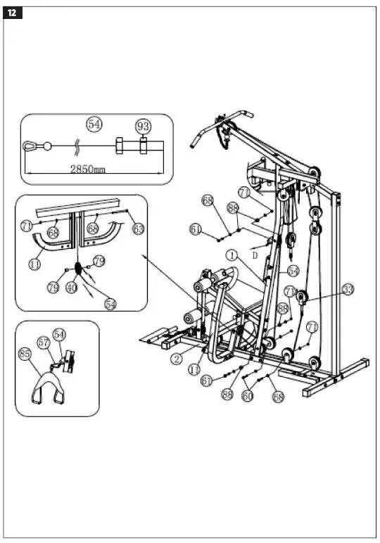 KAYOBA 003153 Home Gym Exercise Machine-11
