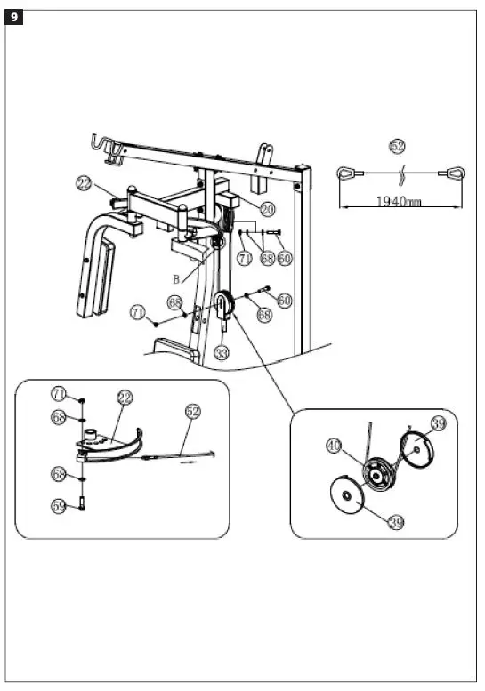 KAYOBA 003153 Home Gym Exercise Machine-8