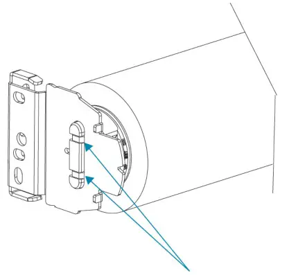 CRESTRON CS SHADE-ROLLER BATT Window Shading Solution - Secure the Motor to the Motor Bracket