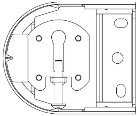 CRESTRON CS SHADE-ROLLER BATT Window Shading Solution - Side Idler Bracket Wall Mount