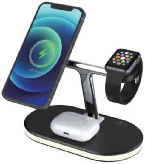 Shenzhen Aibaoke Electronic Technology ABKC300 3-in-1 Magnet Wireless Charger 15W