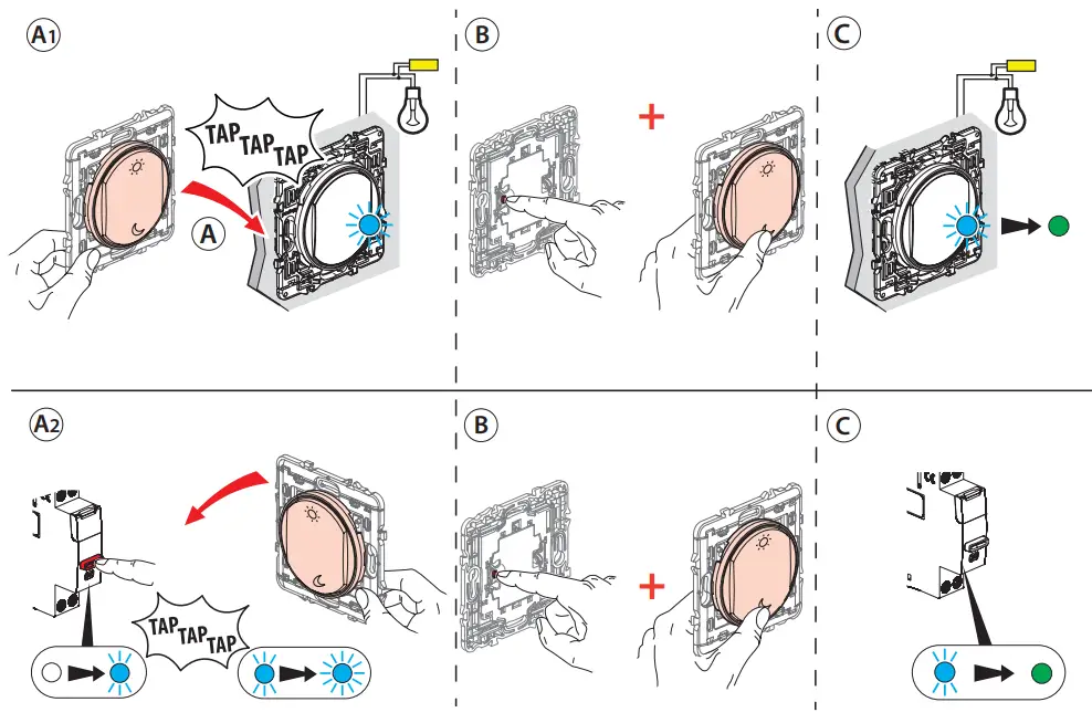 legrand ZLGP16 Wireless and Batteryless Wake Up Sleep Control-fig2