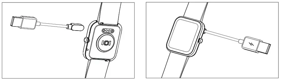 K F ID206 Smart Watch - on off