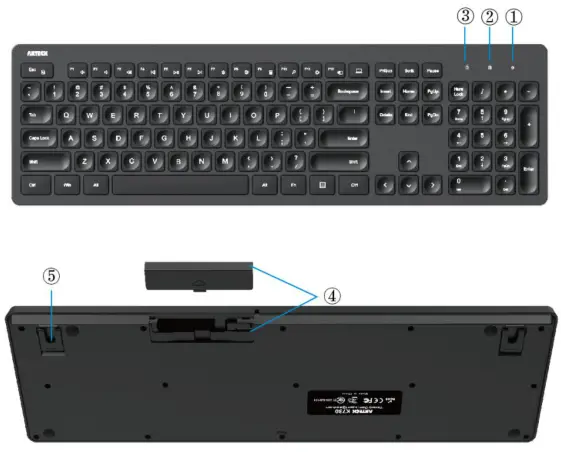 ARTECK K730 Wireless Keyboard - overview