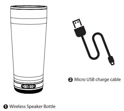 Yiwu Lvwei Electronic Commerce LW C01 Wireless Speaker Bottle - Product Contents