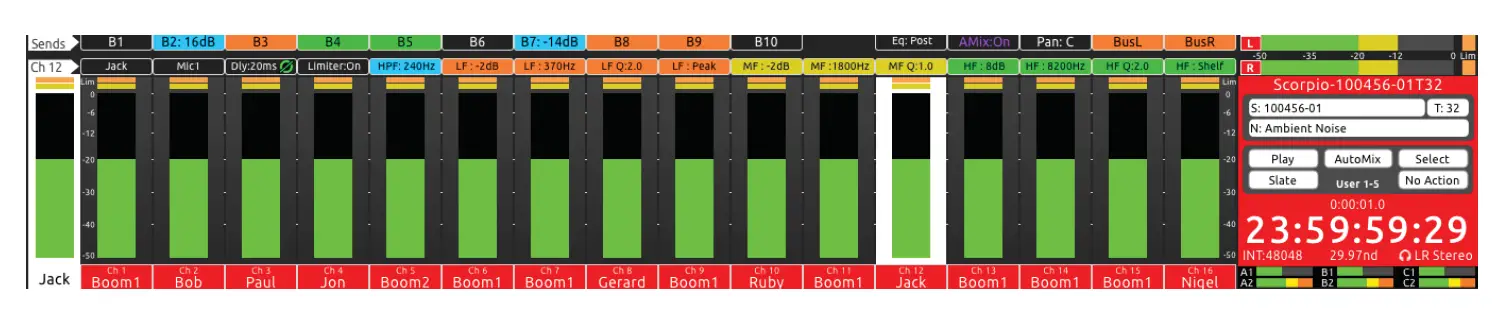 SOUND DEVICES CL-16 Linear Fader Control Surface 6