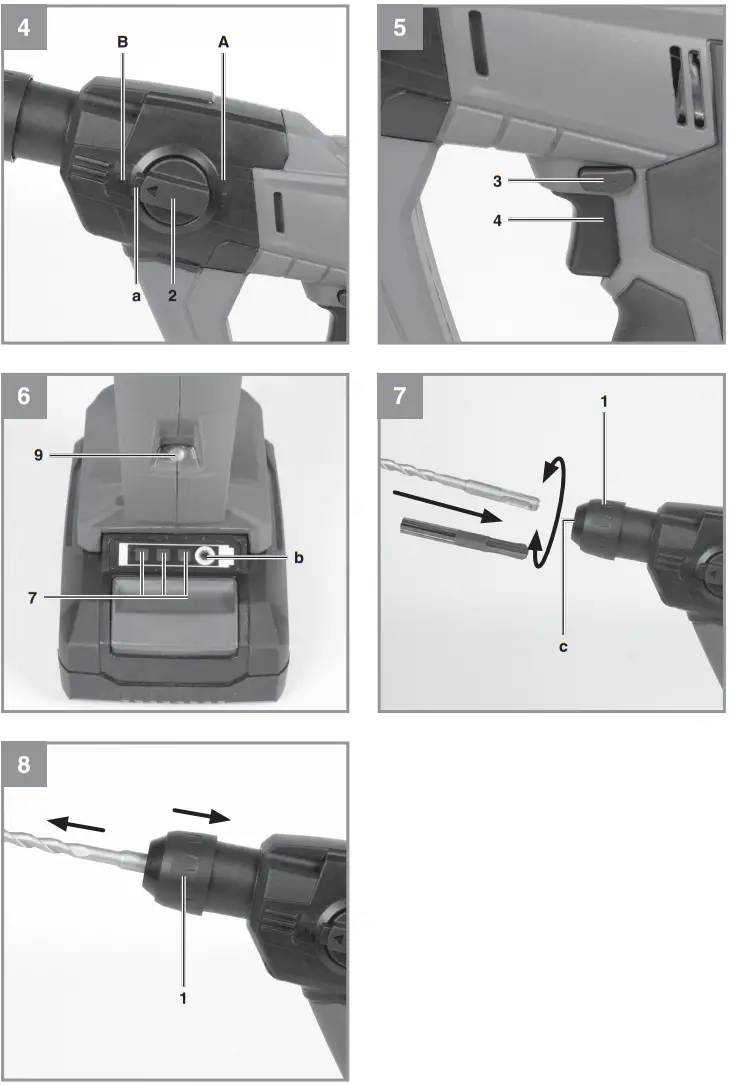 Einhell TE HD 18 Li Cordless Hammer Drill - fig 1