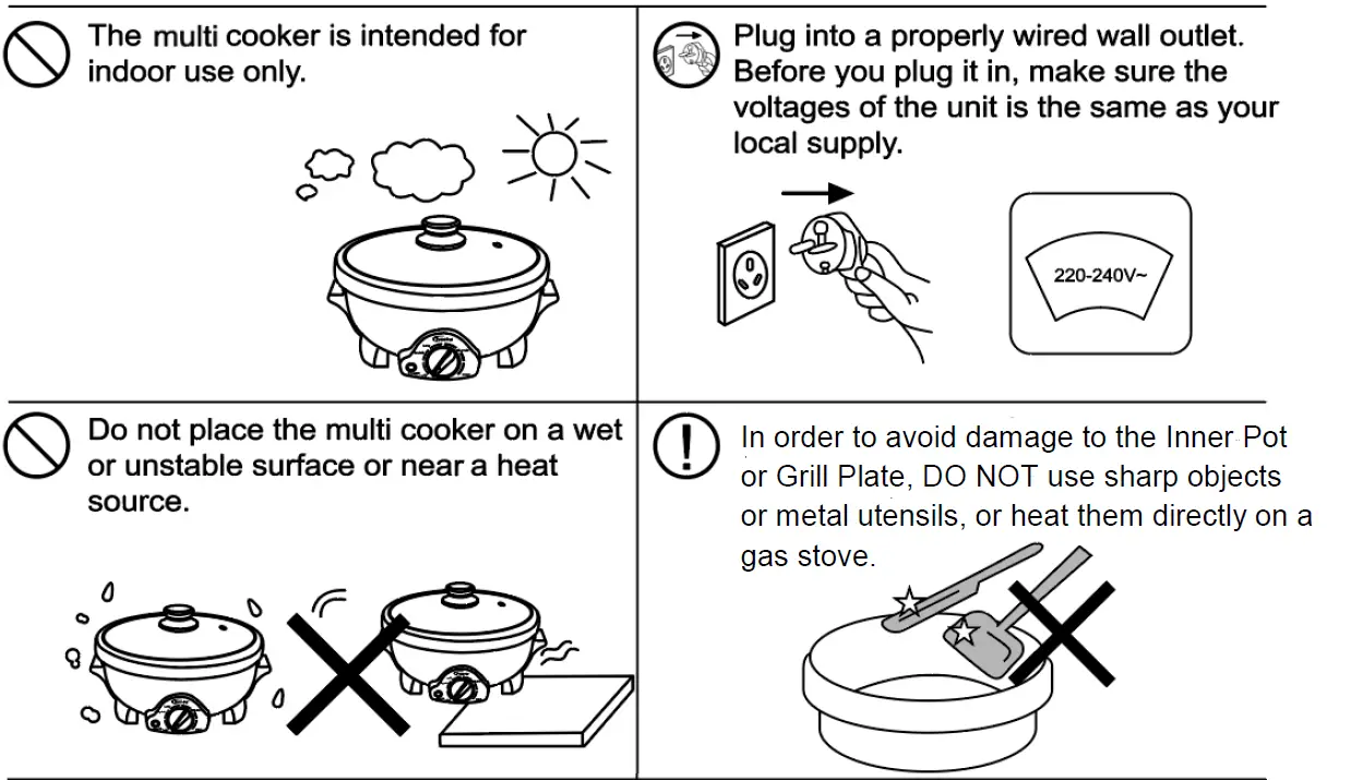PowerPac -PPMC181 2-in-1- Multi- Cooker- with -Steamboat- and- BBQ -Function -18