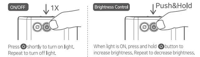 CLAYMORE-CLF-5003Face-Mini-Rechargeable-Area-Light-User-FIG-2