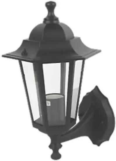 SCREWFIX 1121S Coach Outdoor Lantern Wall Light Black