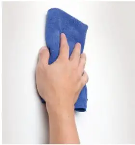 Use a damp cloth