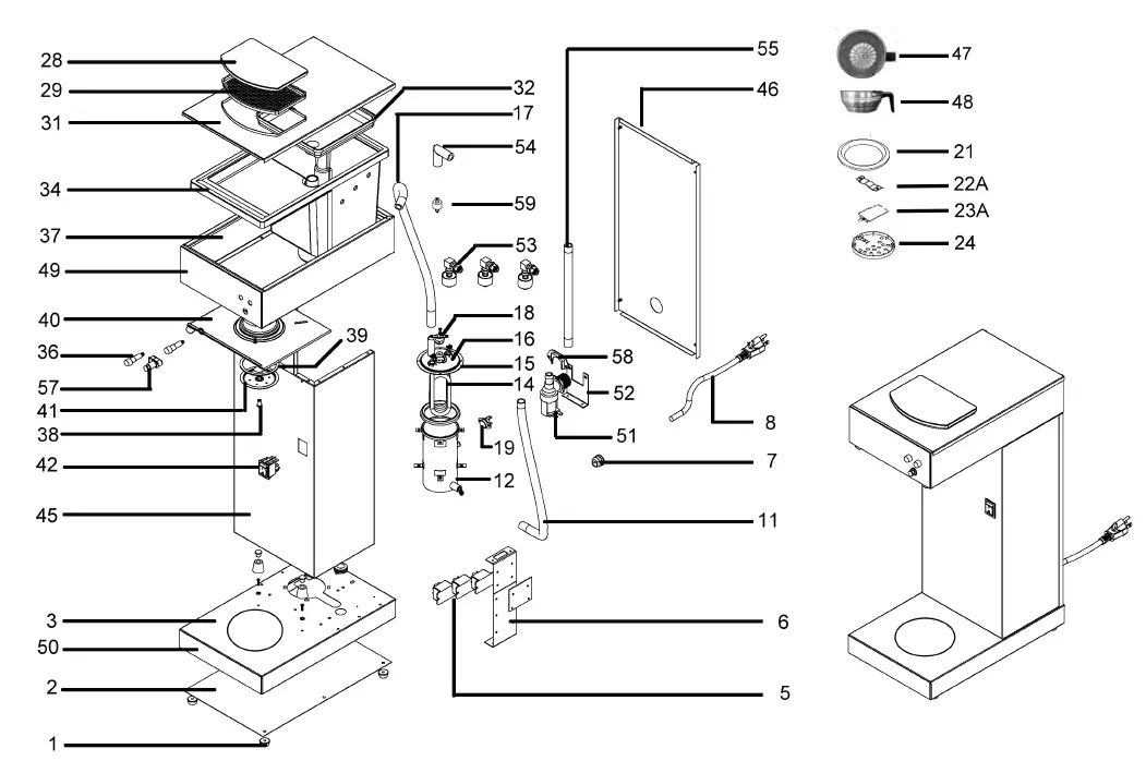 AVANTCO 177CMA1B Automatic Coffee Makers Machine fig 3