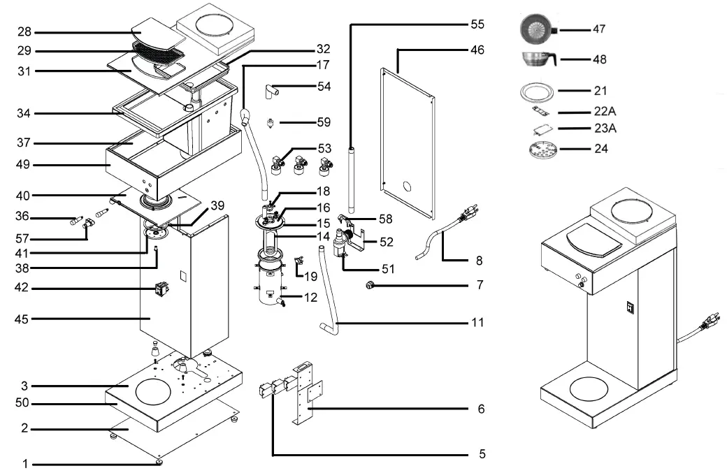 AVANTCO 177CMA1B Automatic Coffee Makers Machine fig 4