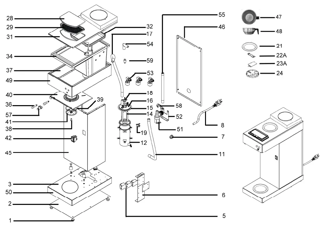 AVANTCO 177CMA1B Automatic Coffee Makers Machine fig 5
