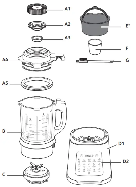 Moulinex LM83SD10 Perfectmix Cook Blenders- fig2