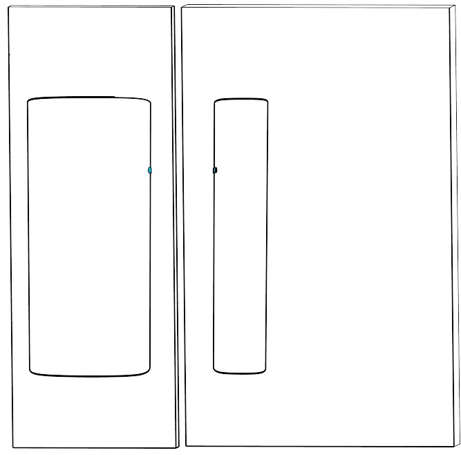 Johnson Controls PGP303 Vanishing Door Window Magnetic Contact - door frame