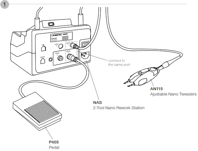 JBC P405 Pedal - Tweezers