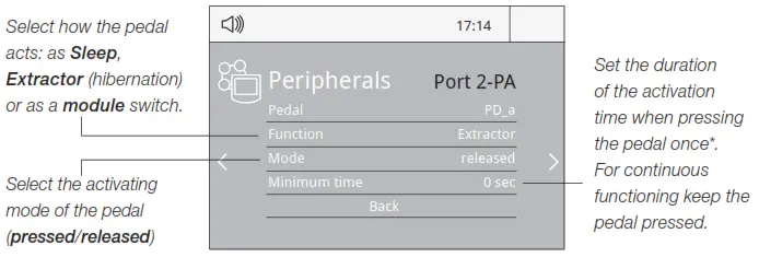 JBC P405 Pedal - edal function