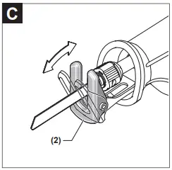 BOSCH GSA 18 V-LI Professional Cordless Reciprocating Saw 4