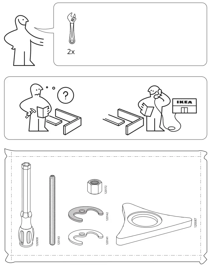 IKEA EDSVIK Dual Control Kitchen Mixer Tap - installation 1